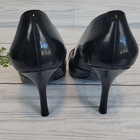 BCBGeneration Altero Black Heels with Buckle Detail Womens Size 9.5 - Picture 6 of 13